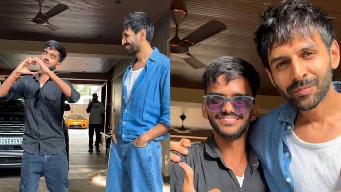 ‘Good Karma’ Alert! Kartik Aaryan Meets Deaf-Mute Fan Who Travelled from Varanasi 'Good Karma' Alert! Kartik Aaryan Meets Deaf-Mute Fan Who Travelled from Varanasi