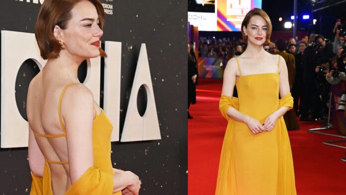 The ‘Bugonia’ Premiere Just Got a Whole Lot More Glamorous Thanks to Emma Stone’s Custom LV Gown Emma Stone_pic courtesy X