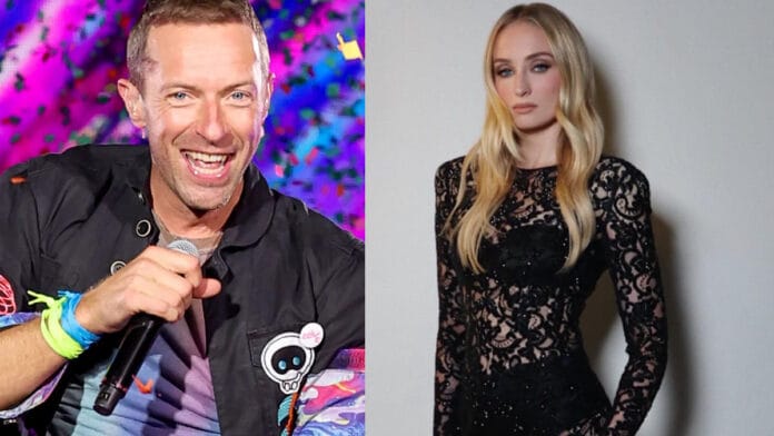 Chris Martin and Sophie Turner_pic courtesy Instagram