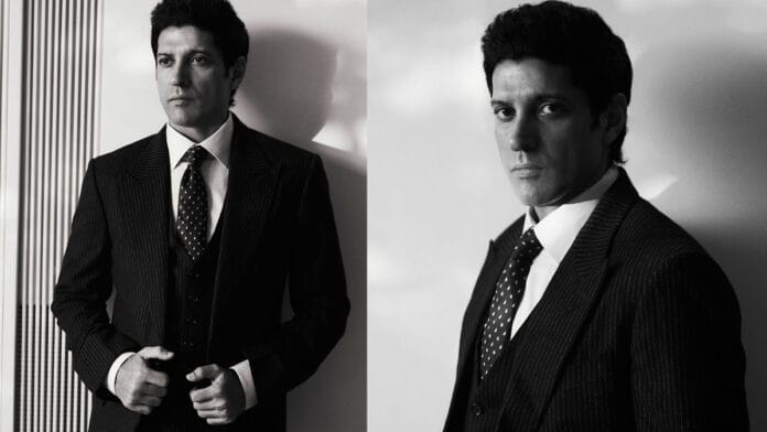 Farhan Akhtar's Black Suit is a Shibani Dandekar Favourite