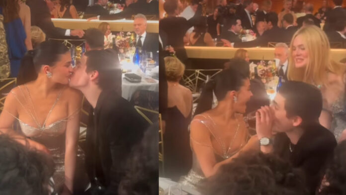 Kylie Jenner and Timothée Chalamet’s Golden Globes PDA Interrupted by Elle Fanning Kylie Jenner and Timothée Chalamet’s Golden Globes PDA Interrupted by Elle Fanning