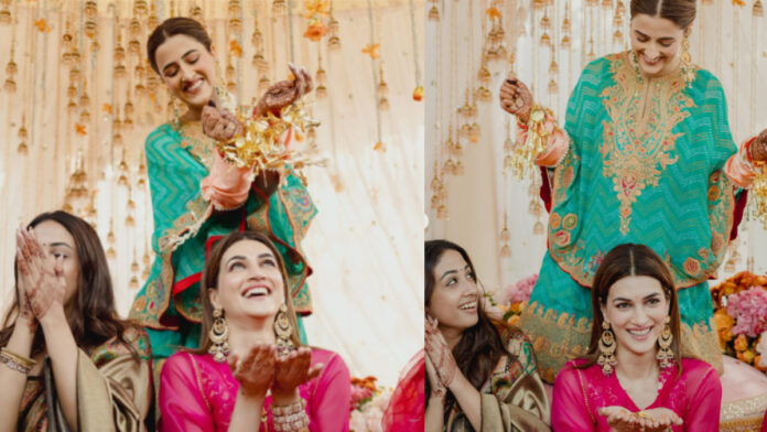 Kriti Sanon’s Wedding Buzz Takes Over the Internet After Kaleera Ritual at Sister Nupur Sanon’s Big Day Kriti Sanon’s Wedding Buzz Takes Over the Internet After Kaleera Ritual at Sister Nupur’s Big Day