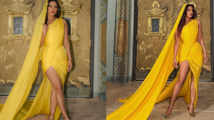 Priyanka Chopra’s Saffron Saree Gown Is the Ultimate Showstopper Priyanka Chopra’s Saffron Saree Gown Is the Ultimate Showstopper 🔥