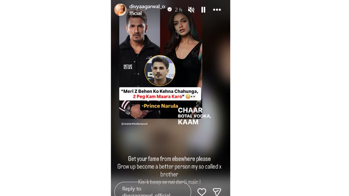 Divya Agarwal And Prince Narula’s Feud Heats Up After The 50, Fans Take Sides 1 divya agarwal and prince narula pic courtesy instagram
