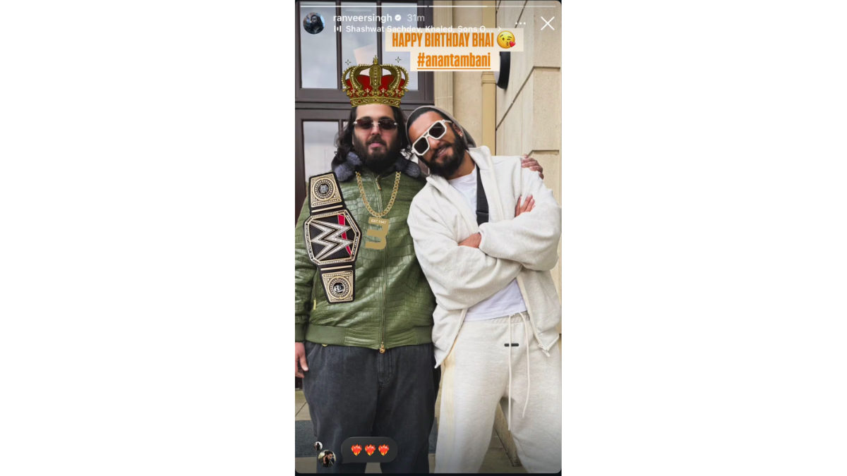 Ranveer Singh Calls Anant Ambani Brother In Birthday Wish 1 ranveer singh calls anant ambani brother in birthday wish