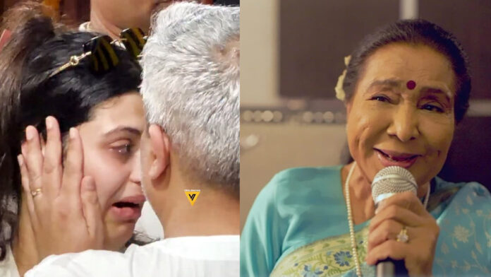 Heartbreaking Moment as Zanai Bhosle Cries at Grandmother Asha Bhosle’s Last Rites Heartbreaking Moment as Zanai Bhosle Cries at Grandmother Asha Bhosle’s Last Rites