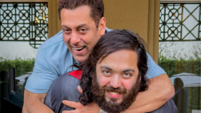 Salman Khan Shares Fun Photo With Anant Ambani Fans React Salman Khan Shares Fun Photo With Anant Ambani Fans React