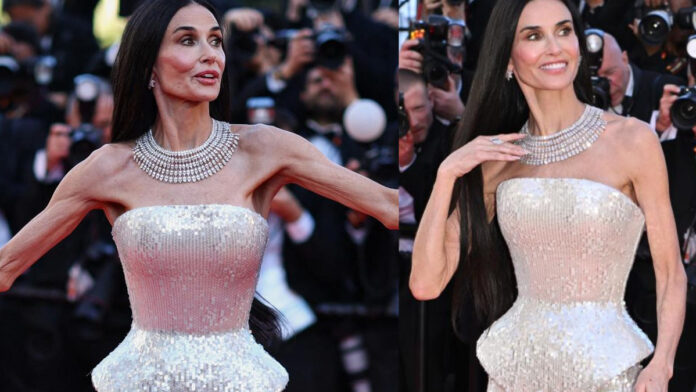 Demi Moore’s Cannes Appearance Sparks Mixed Reactions Online Demi Moore’s Cannes Appearance Sparks Mixed Reactions Online