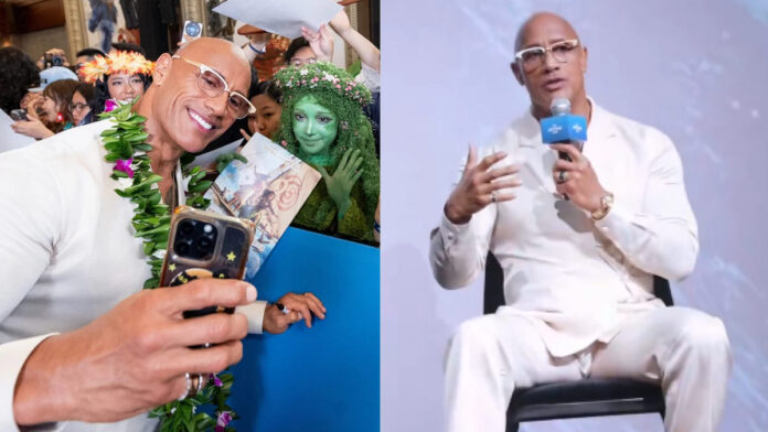 Dwayne Johnson Unveils Maui’s Iconic Look At Shanghai Event Dwayne Johnson Unveils Maui's Iconic Look At Shanghai Event