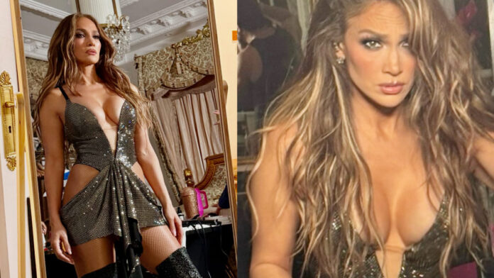 Jennifer Lopez Stuns In A Sparkling Dress With Bold Cutouts Jennifer Lopez Stuns In A Sparkling Dress With Bold Cutouts