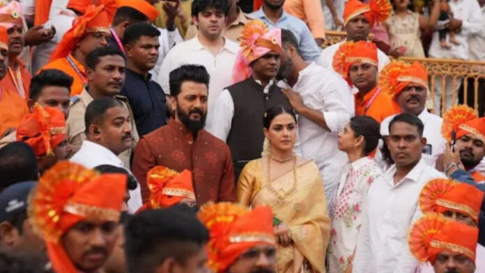 Riteish Vilasrao Deshmukh and Genelia Deshmukh Seek Blessings at Chhatrapati Shivaji Maharaj Temple in Bhiwandi Ahead of the Grand Release of ‘Raja Shivaji’ Riteish Vilasrao Deshmukh and Genelia Deshmukh Seek Blessings at Chhatrapati Shivaji Maharaj Temple in Bhiwandi Ahead of the Grand Release of 'Raja Shivaji'