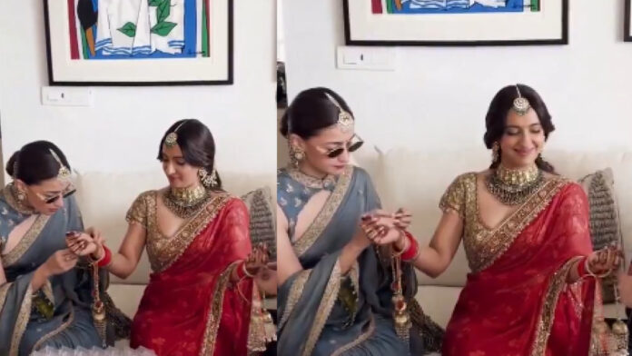 Watch Alia Bhatt Help BFF Akansha Ranjan Kapoor Tie Kaleere At Her Chooda Ceremony Watch Alia Bhatt Help BFF Akansha Ranjan Kapoor Tie Kaleere At Her Chooda Ceremony