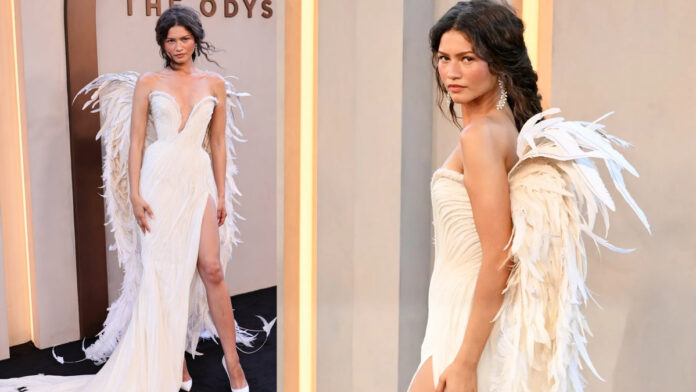 Zendaya’s Angel Wing Gown At The Odyssey Premiere Becomes The Talk Of The Night Zendaya's Angel Wing Gown At The Odyssey Premiere Becomes The Talk Of The Night