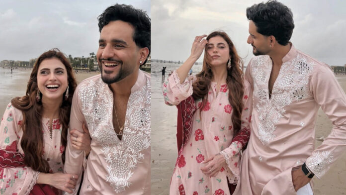 Farrhana Bhatt And Abhishek Malhan Get Cozy On Beach Shoot, Fans Think A New Song Is Coming Farrhana Bhatt And Abhishek Malhan Get Cozy On Beach Shoot, Fans Think A New Song Is Coming