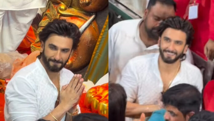 Ranveer Singh visits Lalbaugcha Raja in white kurta as he enters a new career phase Ranveer Singh visits Lalbaugcha Raja in white kurta as he enters a new career phase